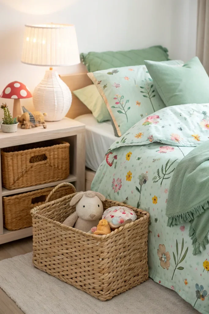 10 a cute and playful earthy dorm room a wicker