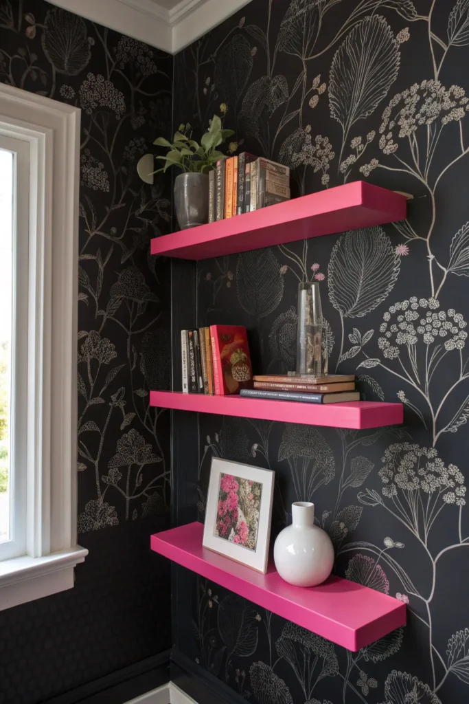 10 a dramatic accent wall created with removable