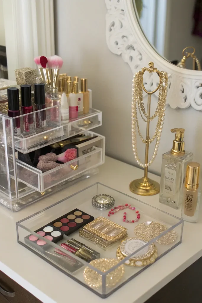 10 organized vanity setup a chic vanity corner i