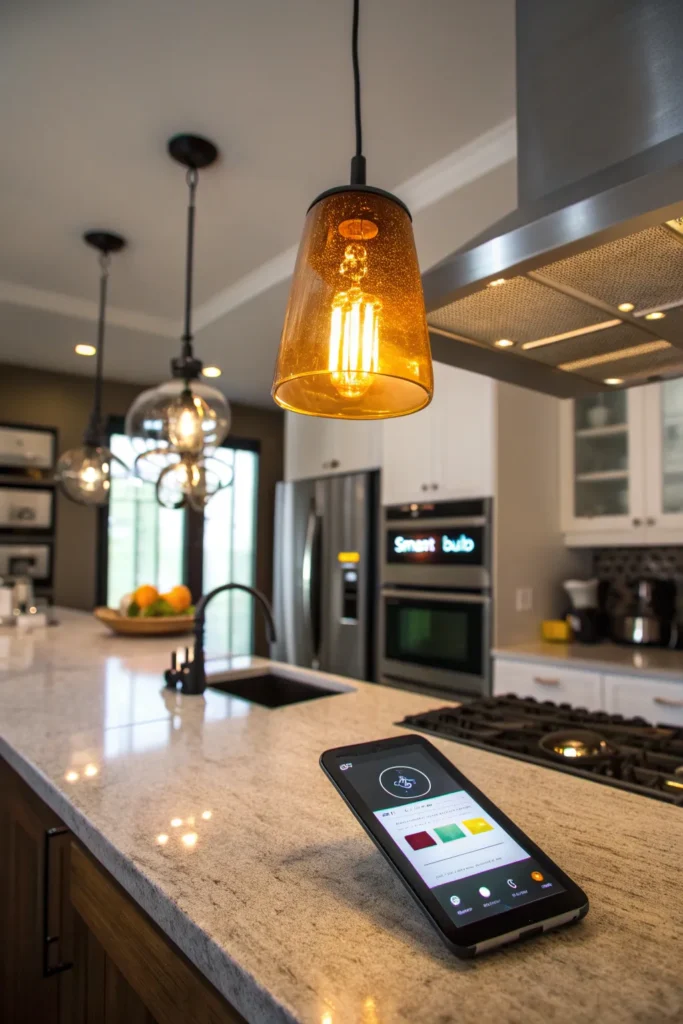 12 a high tech kitchen bar the pendant light ab