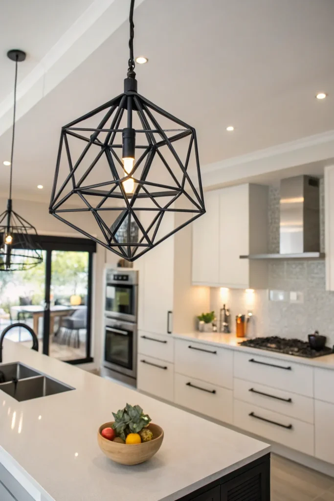 13 a modern kitchen with sharp lines a geometri