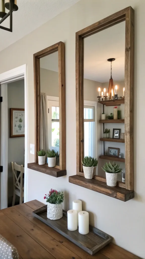 13 Dining Room Mirror Ideas to Brighten and Enlarge Your Space 13 a realistic dining room wall displaying two m