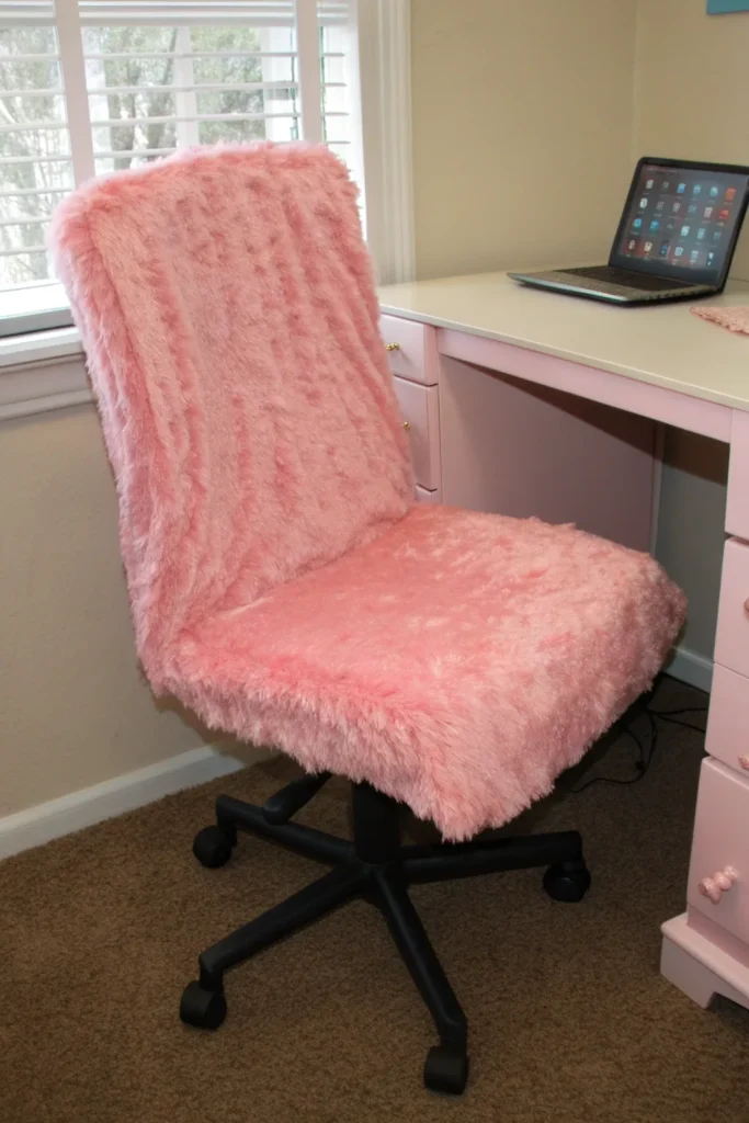 13 a standard issue dorm desk chair transformed