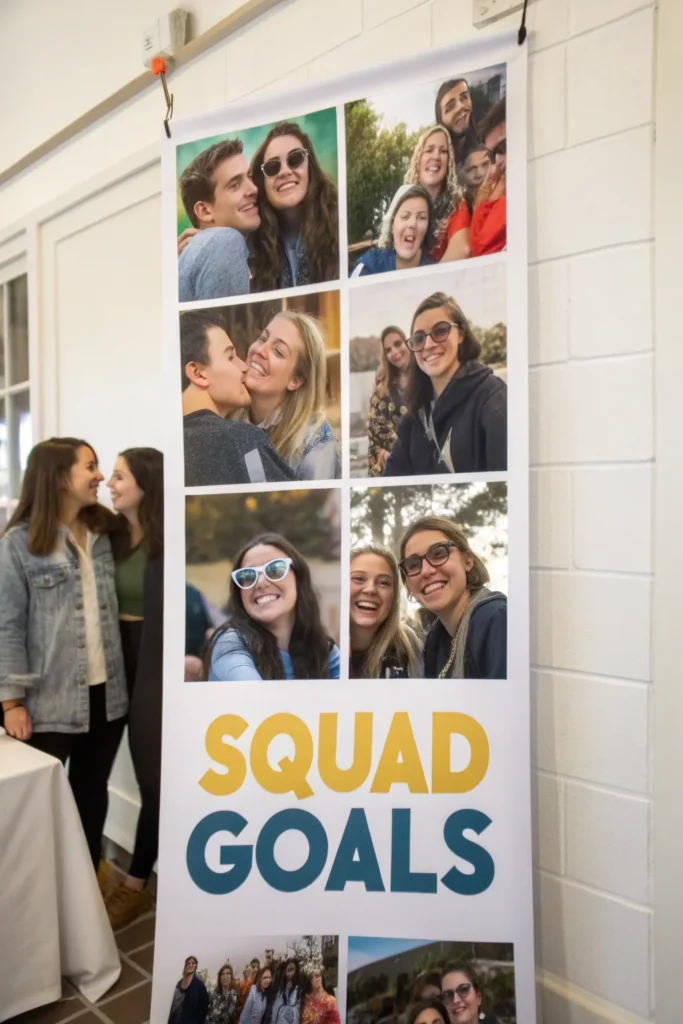 13 a unique custom poster printed with a grid of