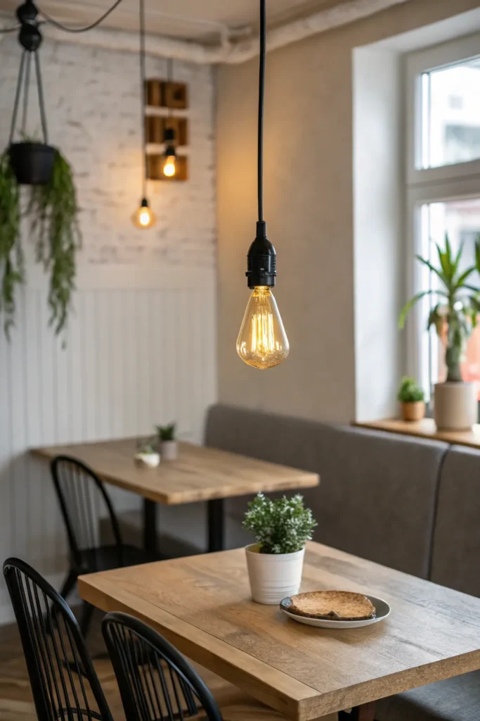 14 a dining nook with a minimalist aesthetic a
