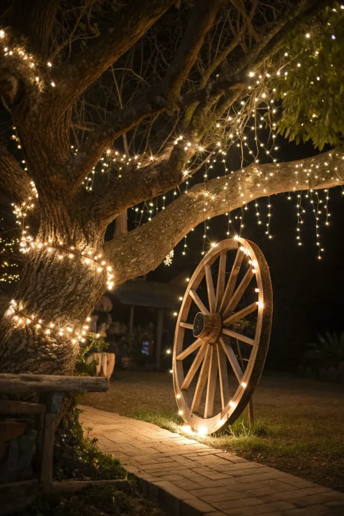 14 a magical ambiance creator a wagon wheel wra