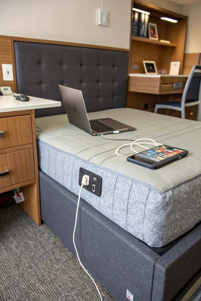 14 smart dorm bed with usb ports modern single