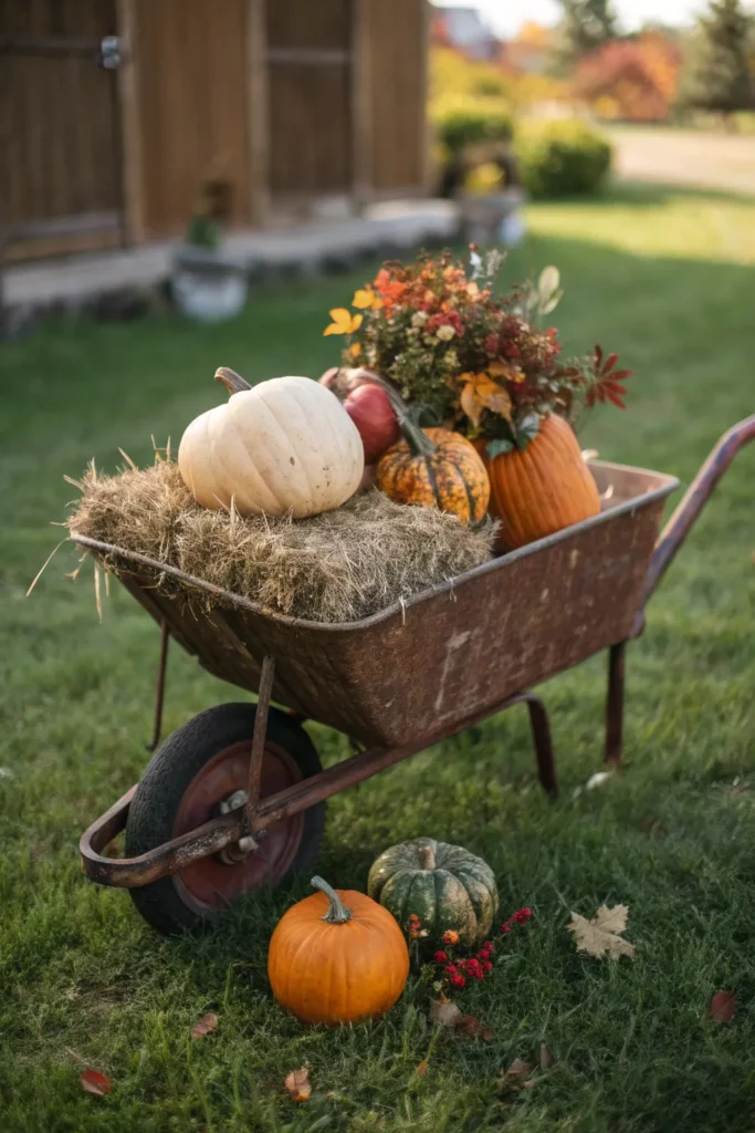 15 a vintage slightly rusted wheelbarrow positi 1