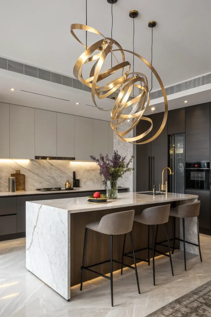 17 an artistic high end kitchen a sculptural p