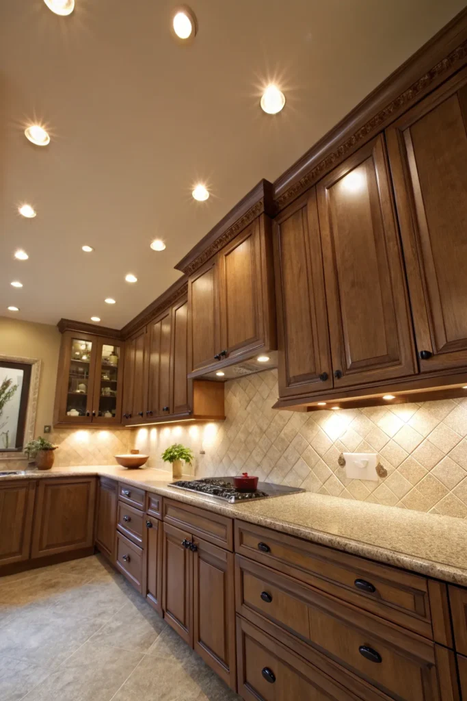 18 a kitchen where small discreet spotlights ar 1