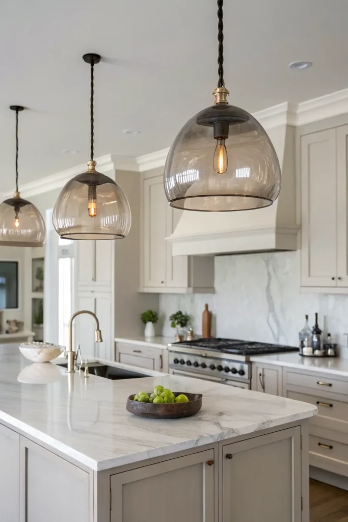19 a neutral toned modern kitchen a pair of pen