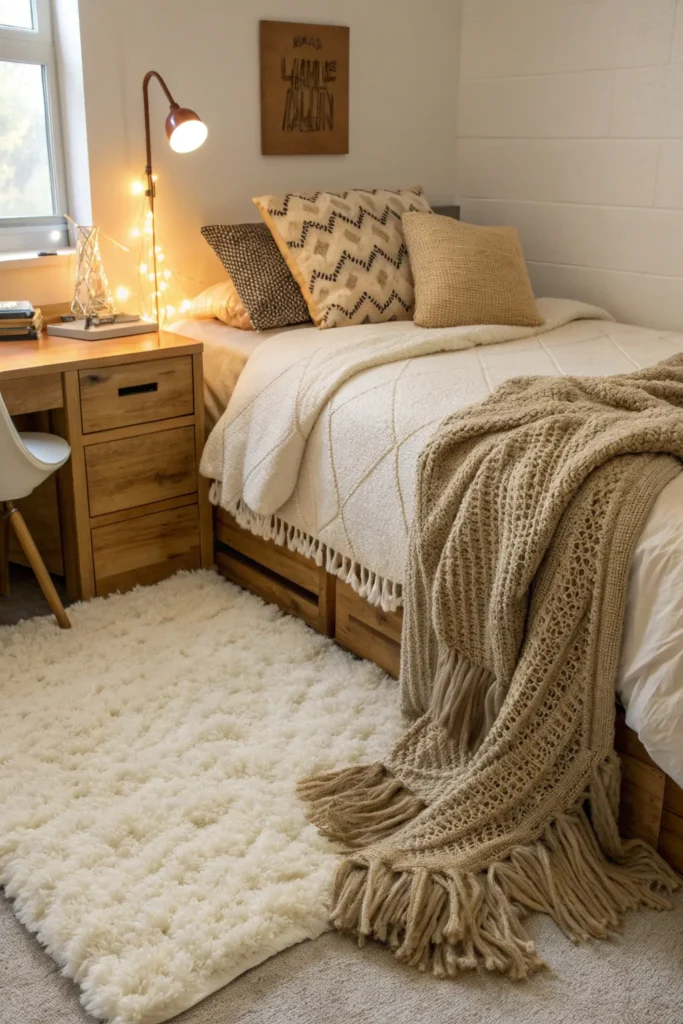 2 an ultra cozy dorm room scene focused on warmt