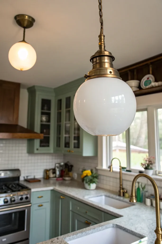 20 a kitchen blending modern and vintage element