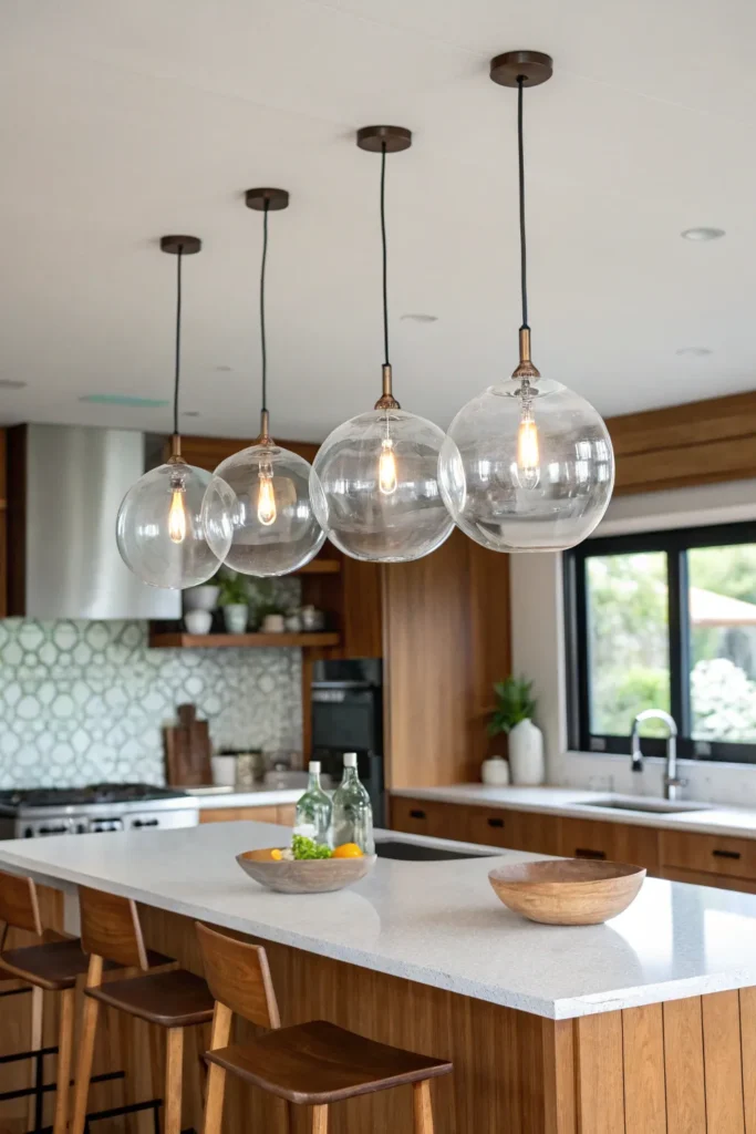 3 a kitchen with mid century modern influences