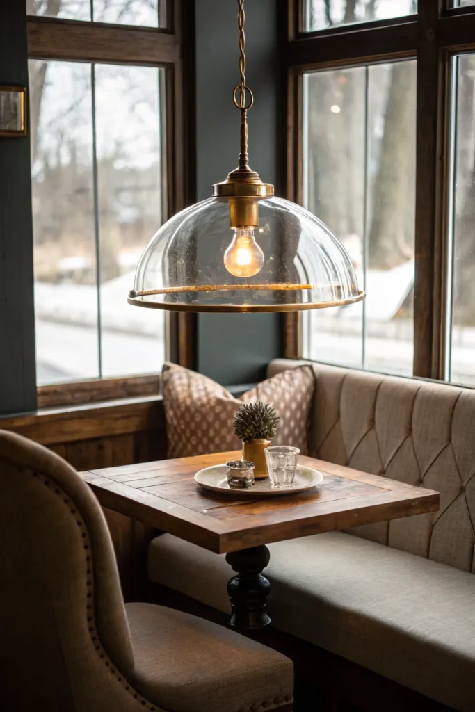 4 a cozy breakfast nook with a small table a si