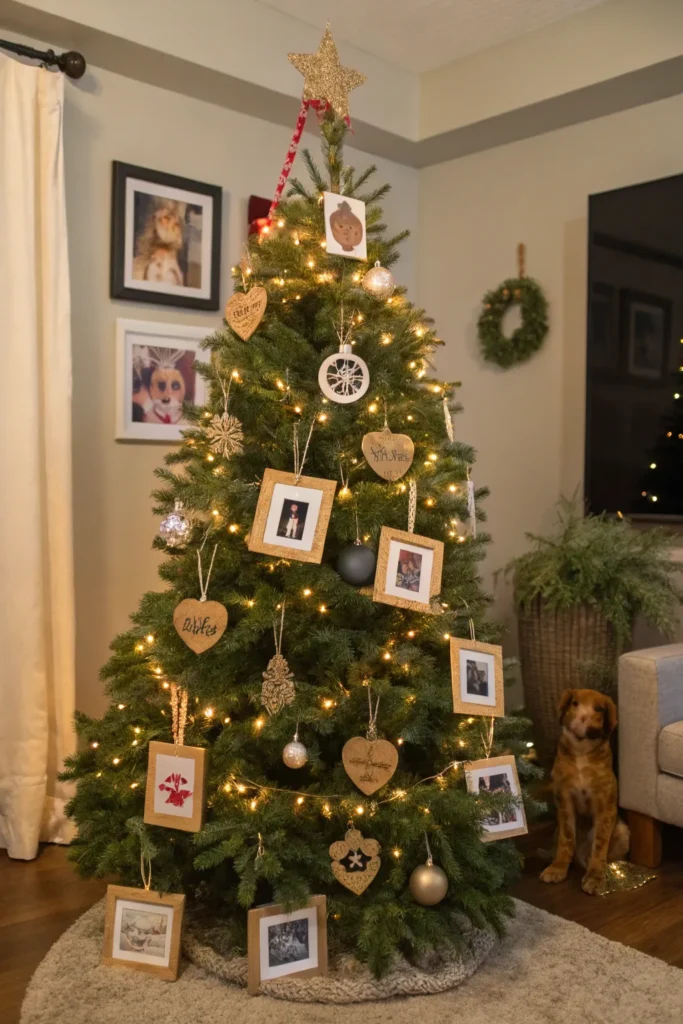 14 Christmas Tree Decorations to Make Your Tree Stand Out 4 family style christmas tree with personalized