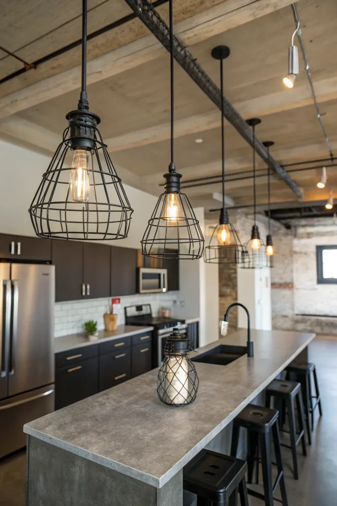 5 a kitchen with an industrial loft vibe over t