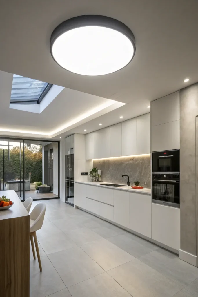 5 an ultra modern kitchen with a low ceiling an