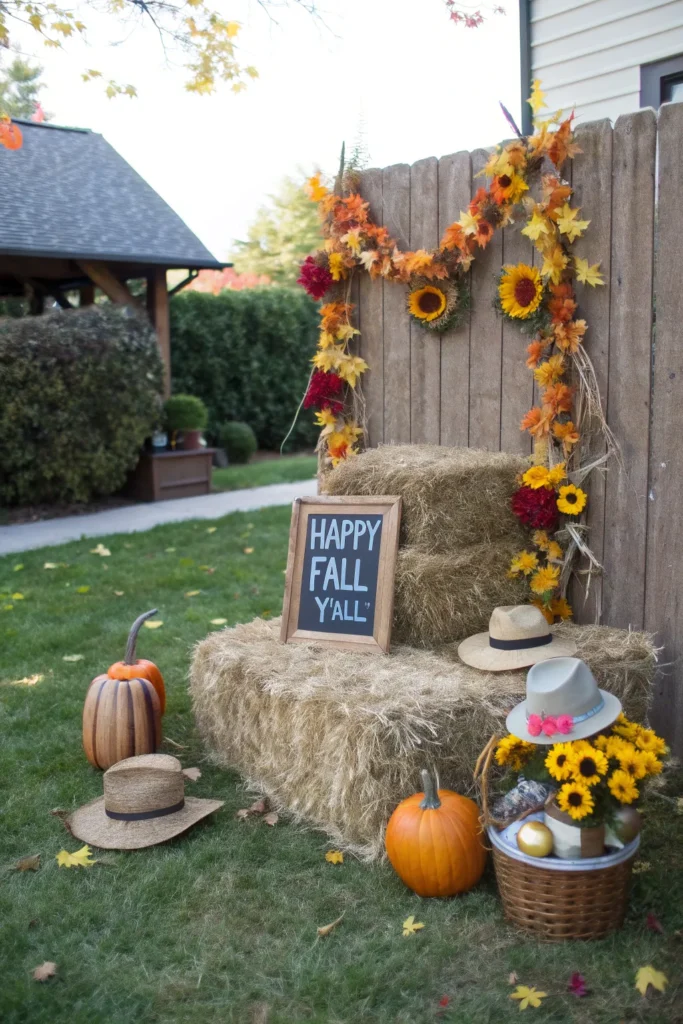 6 a dedicated photo booth corner in a yard two
