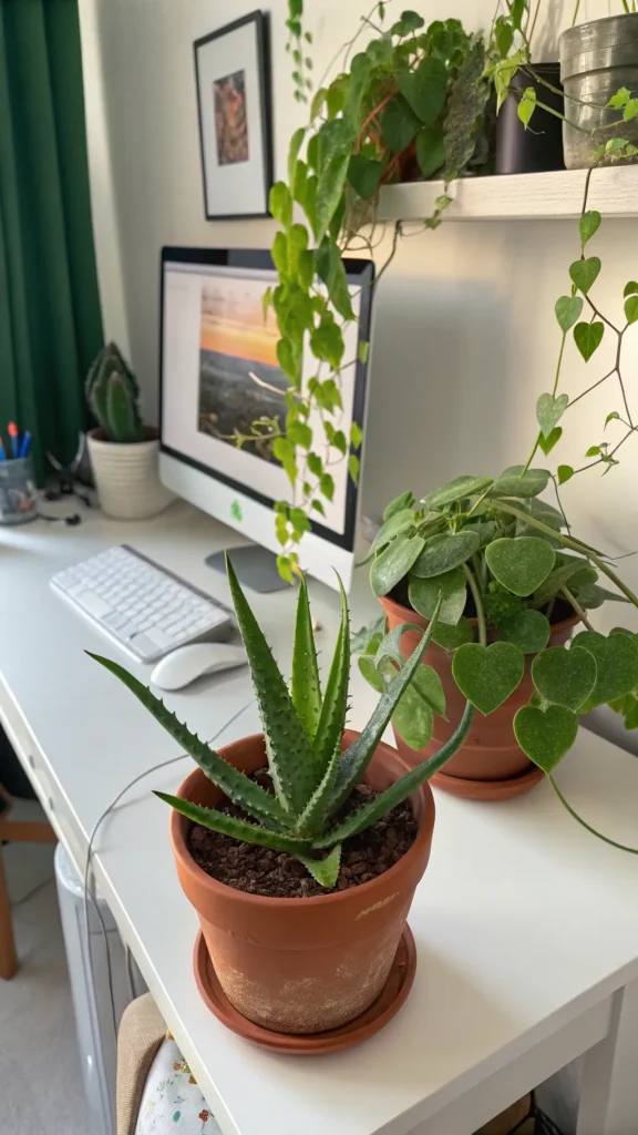 6 a vibrant and lively desk energized by plants