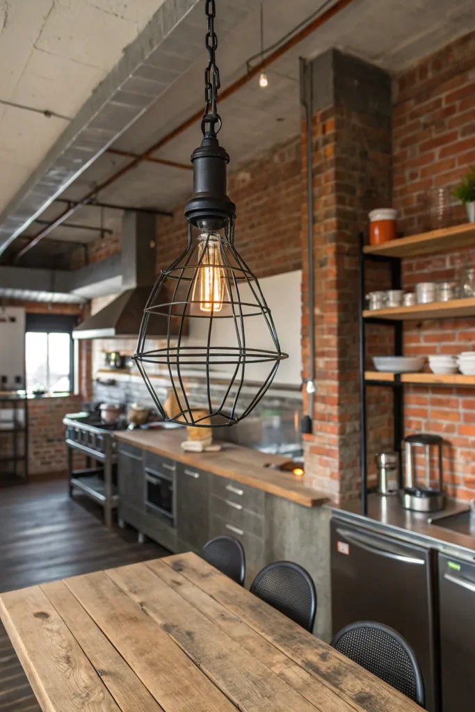 6 an urban loft kitchen with an industrial vibe
