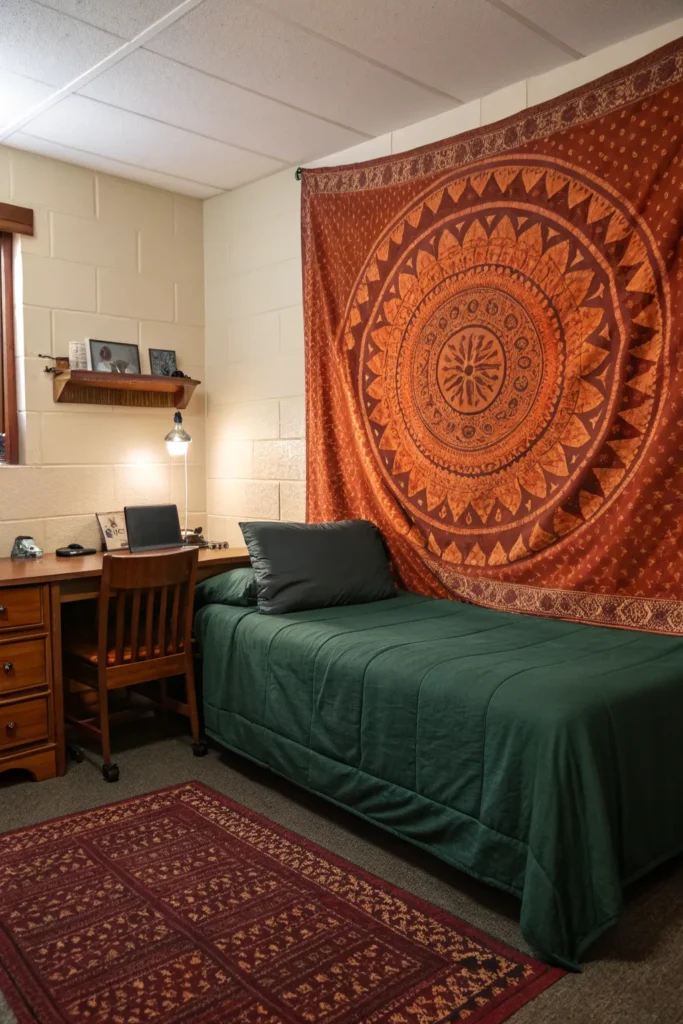 7 a magnificent and bold dorm room with a powerf