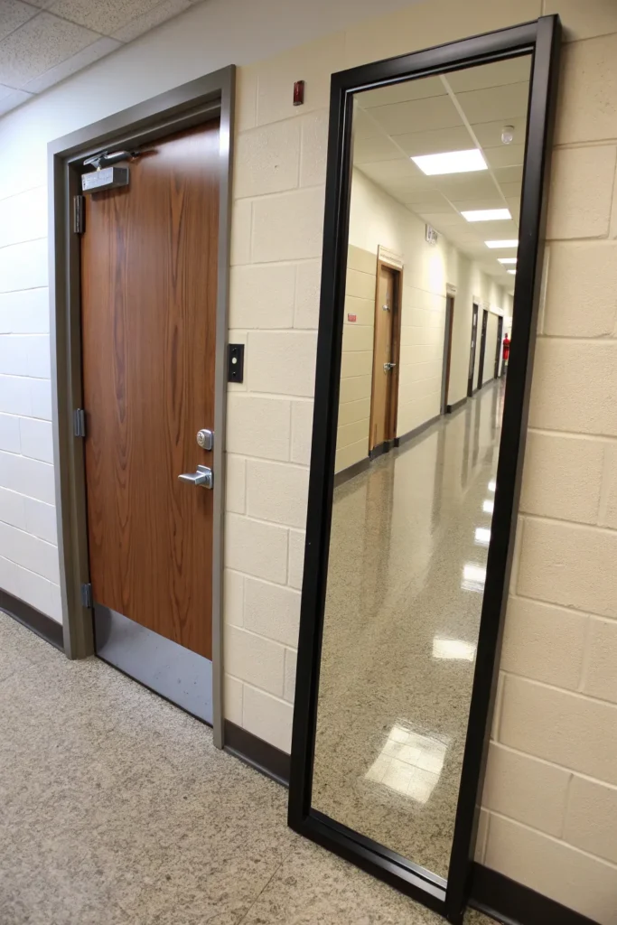 7 a practical and stylish dorm door with a large