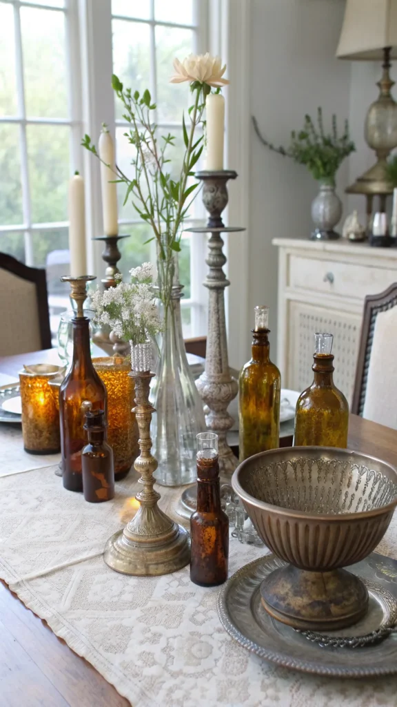 12 Dining Room Centerpiece Ideas That Wow Guests Instantly 7 a realistic vintage inspired dining table cent