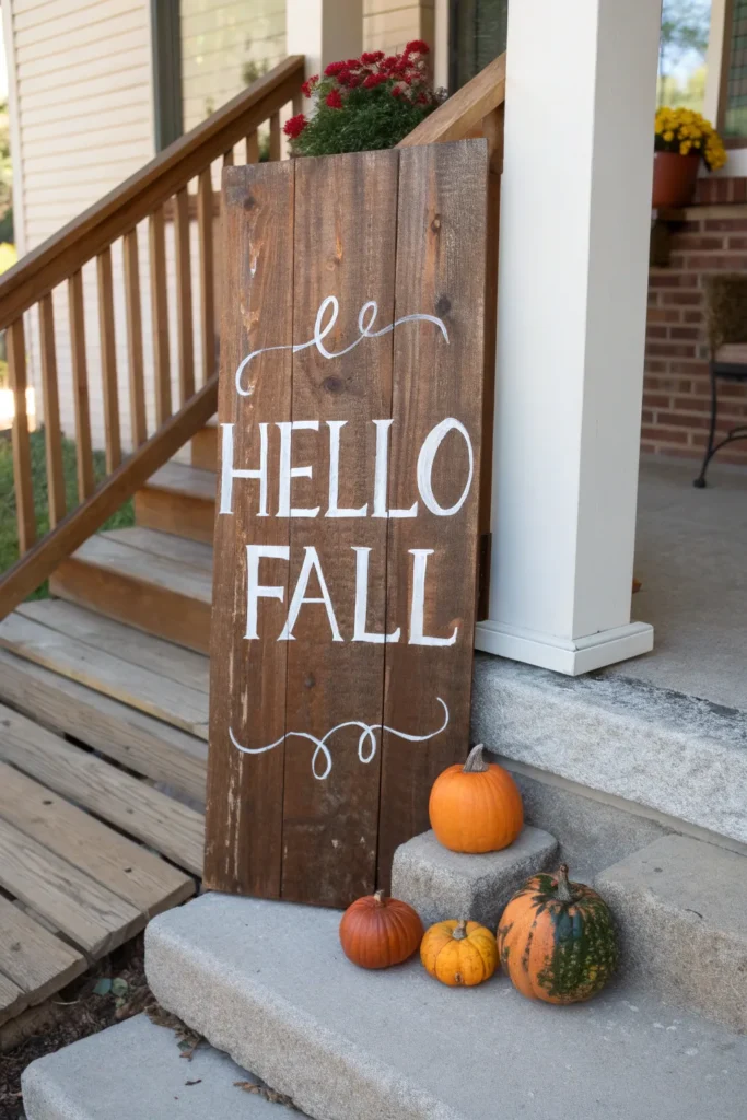 7 a rustic distressed wooden welcome sign leani