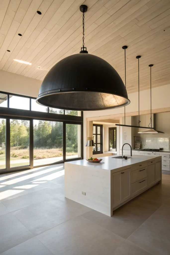7 a spacious minimalist kitchen a single over