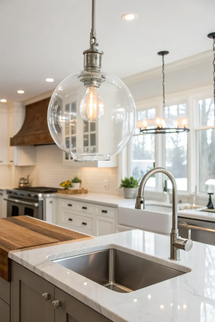 9 a bright modern kitchen with a single basin s