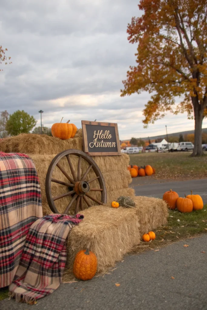 9 a festive photo backdrop for a fall gathering