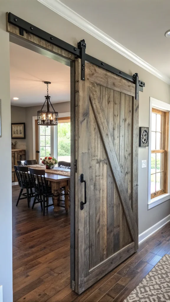 15 Farmhouse Dining Room Ideas That Bring Rustic Warmth Home 9 a realistic farmhouse dining room entrance fea