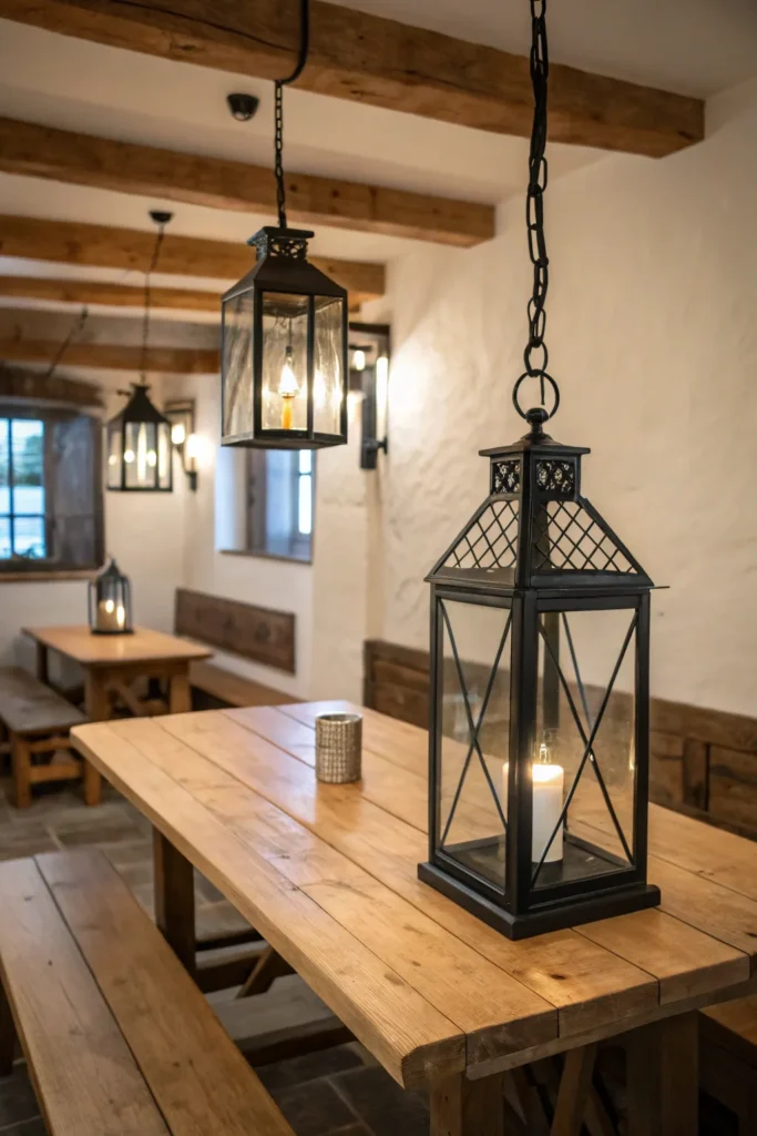 9 a traditional dining corner with a rectangular
