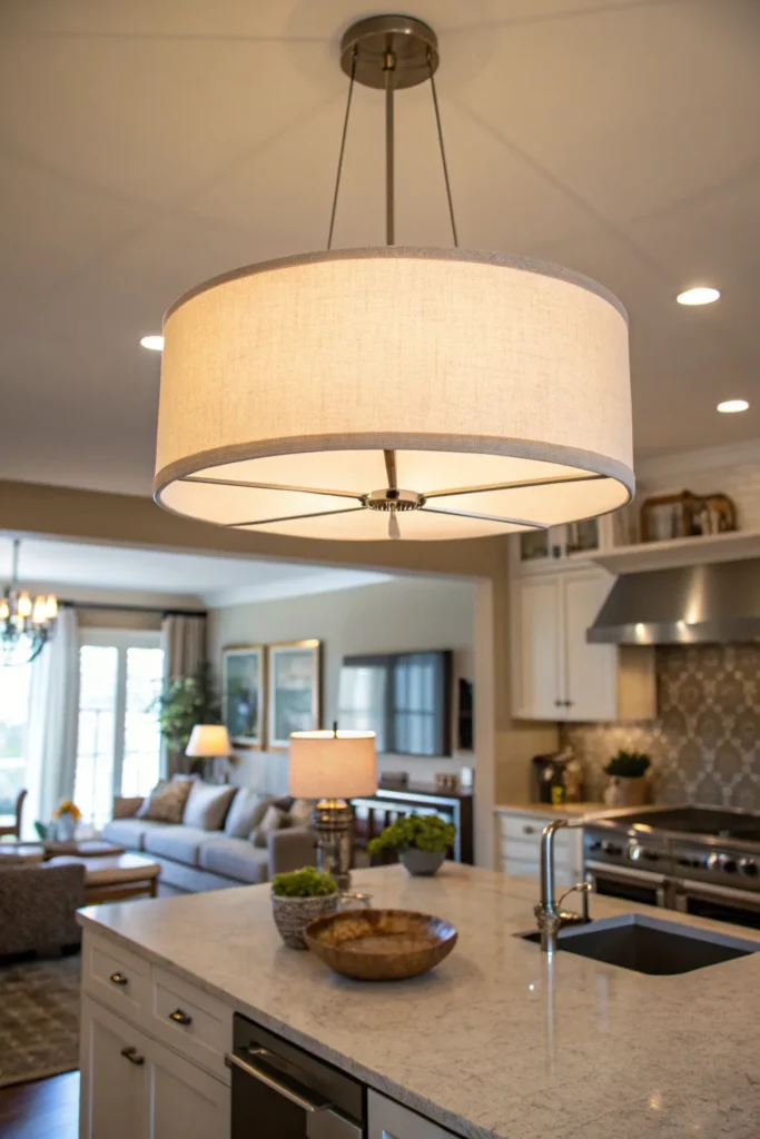 9 an open plan kitchen flowing into a living are