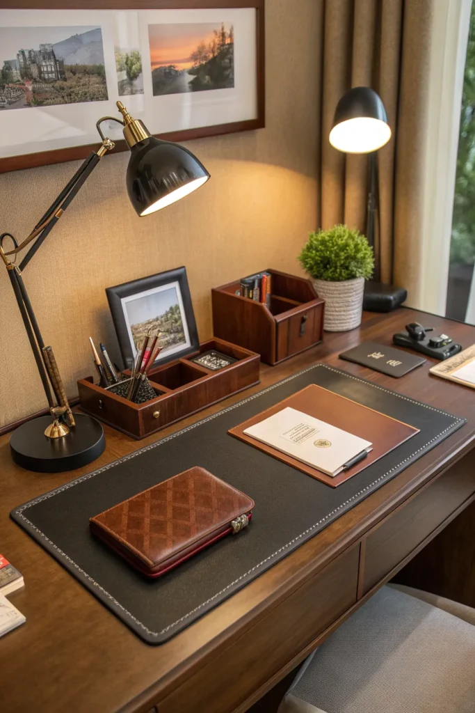 9 dorm study desk styled like hotel workspace l