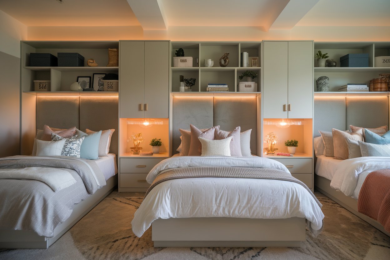 Triple Dorm Room Ideas